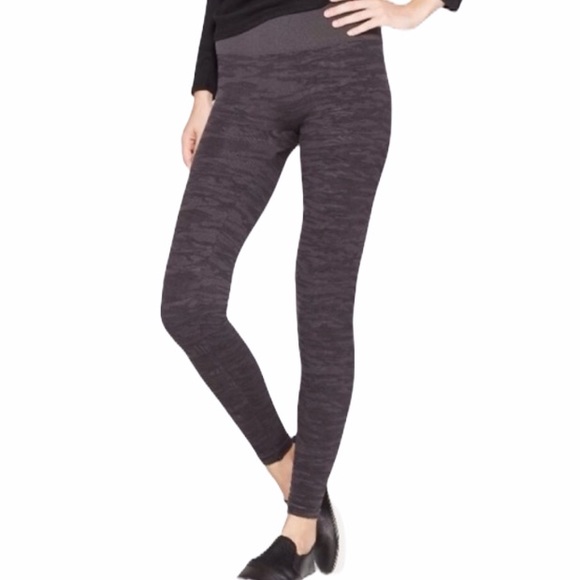 Assets By Spanx Pants - Assets by SPANX Gray Camo Seamless Leggings M